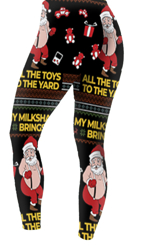 UGLY Christmas Leggings | Hoho SANATA | My Milkshake Brings All the Toys