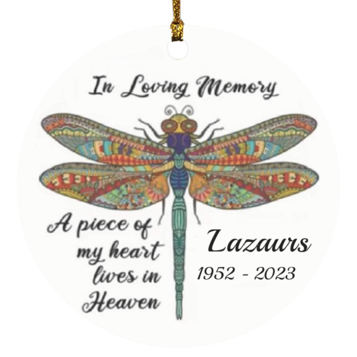 Personalized Memorial Ormaments
