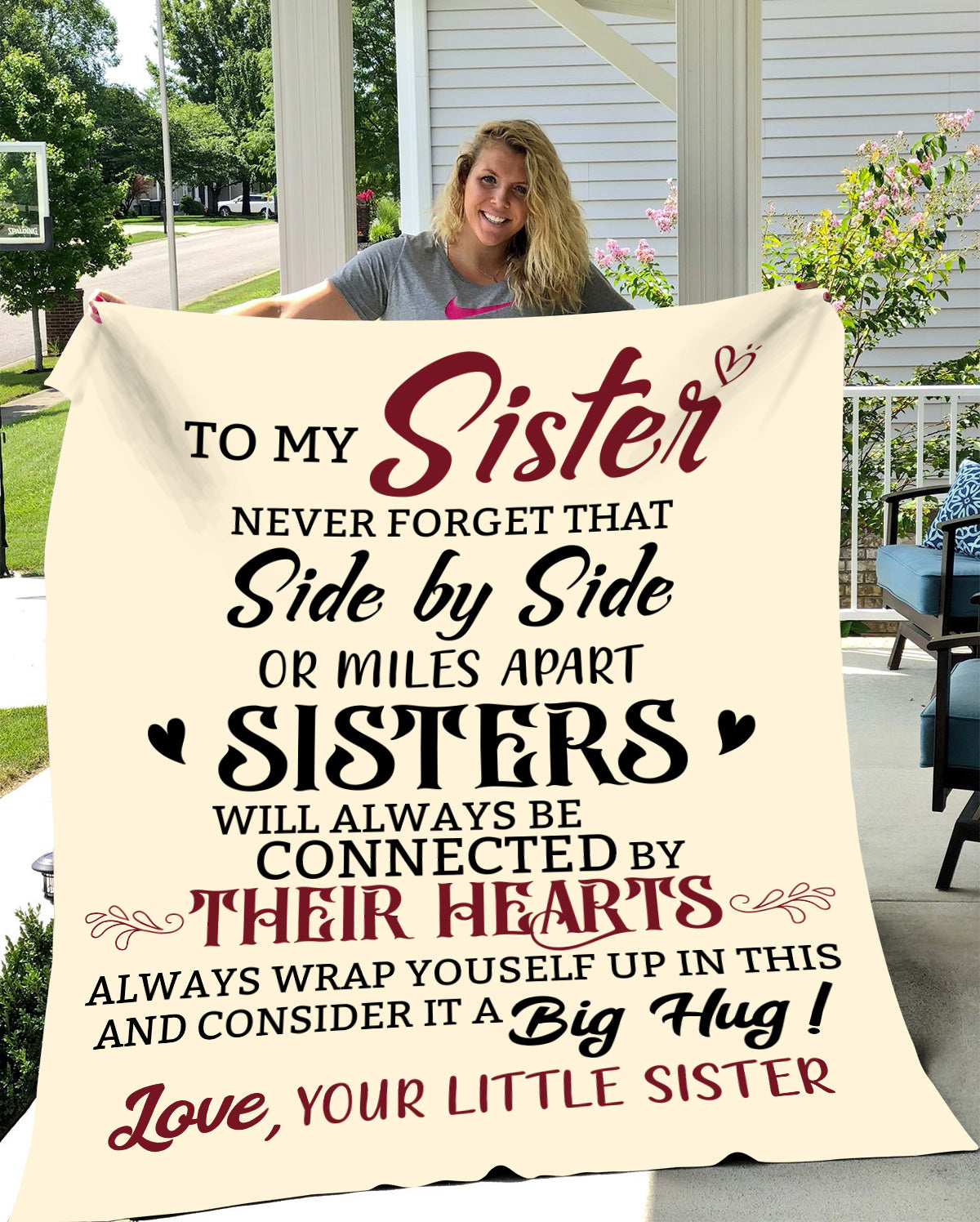 To My Sister | Never Forget | Blanket (All Sizes)