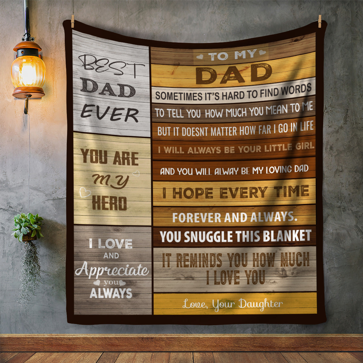 To My Dad| You Are My Hero | Blanket (All Sizes)