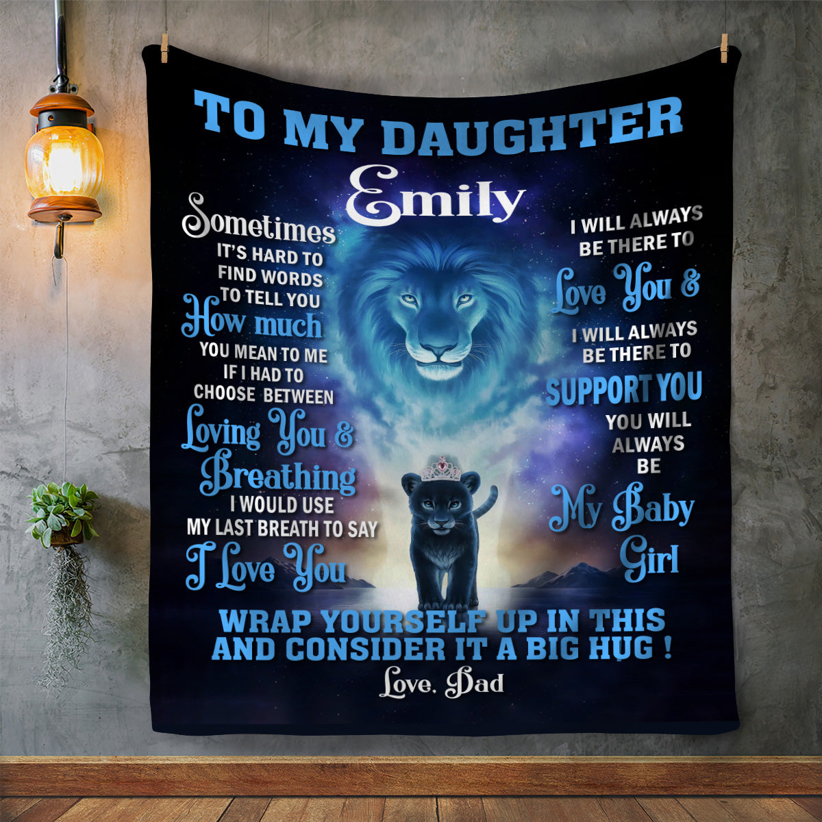 Personalized To My Daughter Blanket