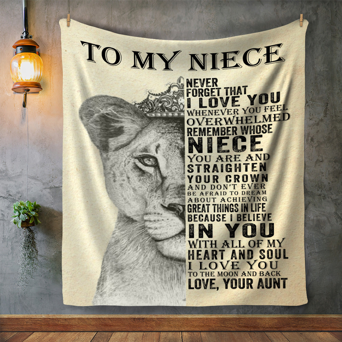 To My Niece | I Love You | Blanket (All Sizes)