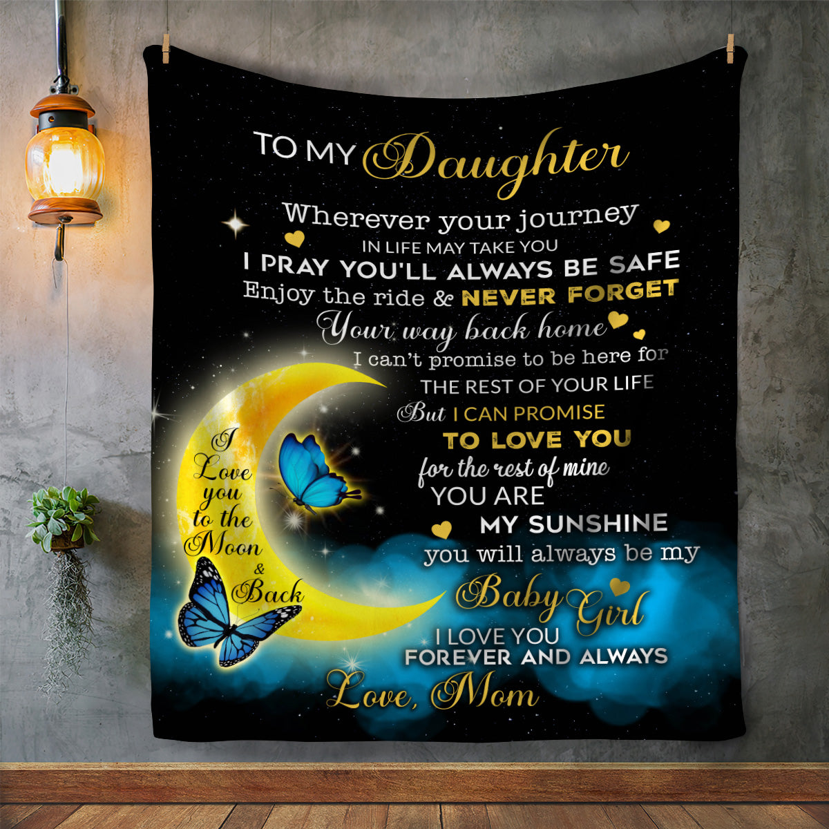 To My Daughter | You Are My Sunshine | (All Sizes)