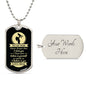 To My Son | Love Mom | Dog Tag