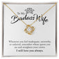 To My Bad Ass Wife | Love Knot Necklace