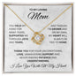 To My Love Mom | Love Knot Necklace