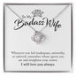 To My Bad Ass Wife | Love Knot Necklace