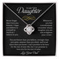 To My Daughter | Love Dad | Love Knot Necklace