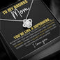 To My Badass Mom | Love Knot Necklace | Gift for Mom