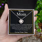 To My Mom Love Knot Necklace | Gift for Mom from Son | I Love Mom | Mother's Day Gift