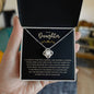 To My Daughter - Love Knot Necklace