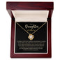 To My Daughter - Love Knot Necklace