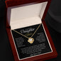 To My Daughter | Love Dad | Love Knot Necklace