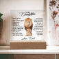 To My Daughter | Love, Dad | Acrylic Plaque