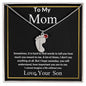 To My Mom | Custom Baby Feet Necklace With Birthstone | Mother's Day Gift | Gift For Mom