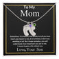 To My Mom | Custom Baby Feet Necklace With Birthstone | Mother's Day Gift | Gift For Mom