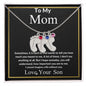 To My Mom | Custom Baby Feet Necklace With Birthstone | Mother's Day Gift | Gift For Mom