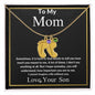 To My Mom | Custom Baby Feet Necklace With Birthstone | Mother's Day Gift | Gift For Mom