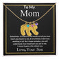 To My Mom | Custom Baby Feet Necklace With Birthstone | Mother's Day Gift | Gift For Mom