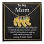 To My Mom | Custom Baby Feet Necklace With Birthstone | Mother's Day Gift | Gift For Mom