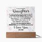To My Beautiful Daughter | I Love You | Love, Mom | Acrylic Plaque
