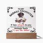 To My Badass Daughter | I Am The Storm | Acrylic Plaque