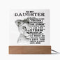 To My Daughter | I Am The Storm | Love, Mom | Acrylic Plaque