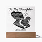 To My Daughter | Love. Mom | Acrylic Plaque