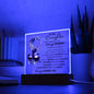To My Daughter - Square Acrylic Plaque
