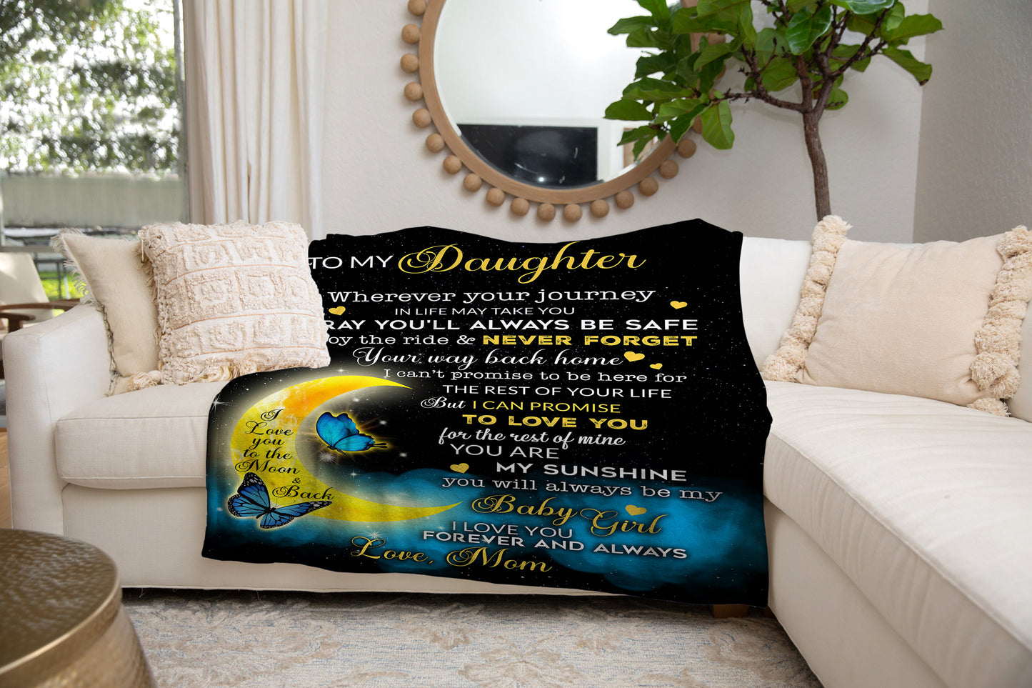To My Daughter | You Are My Sunshine | (All Sizes)