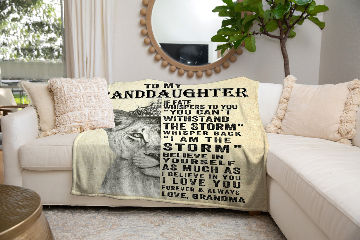 To My Granddaughter | I AM THE STORM | Blanket (All Sizes)