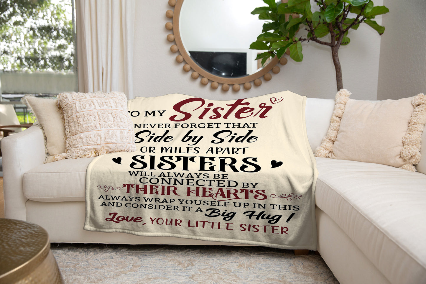 To My Sister | Never Forget | Blanket (All Sizes)