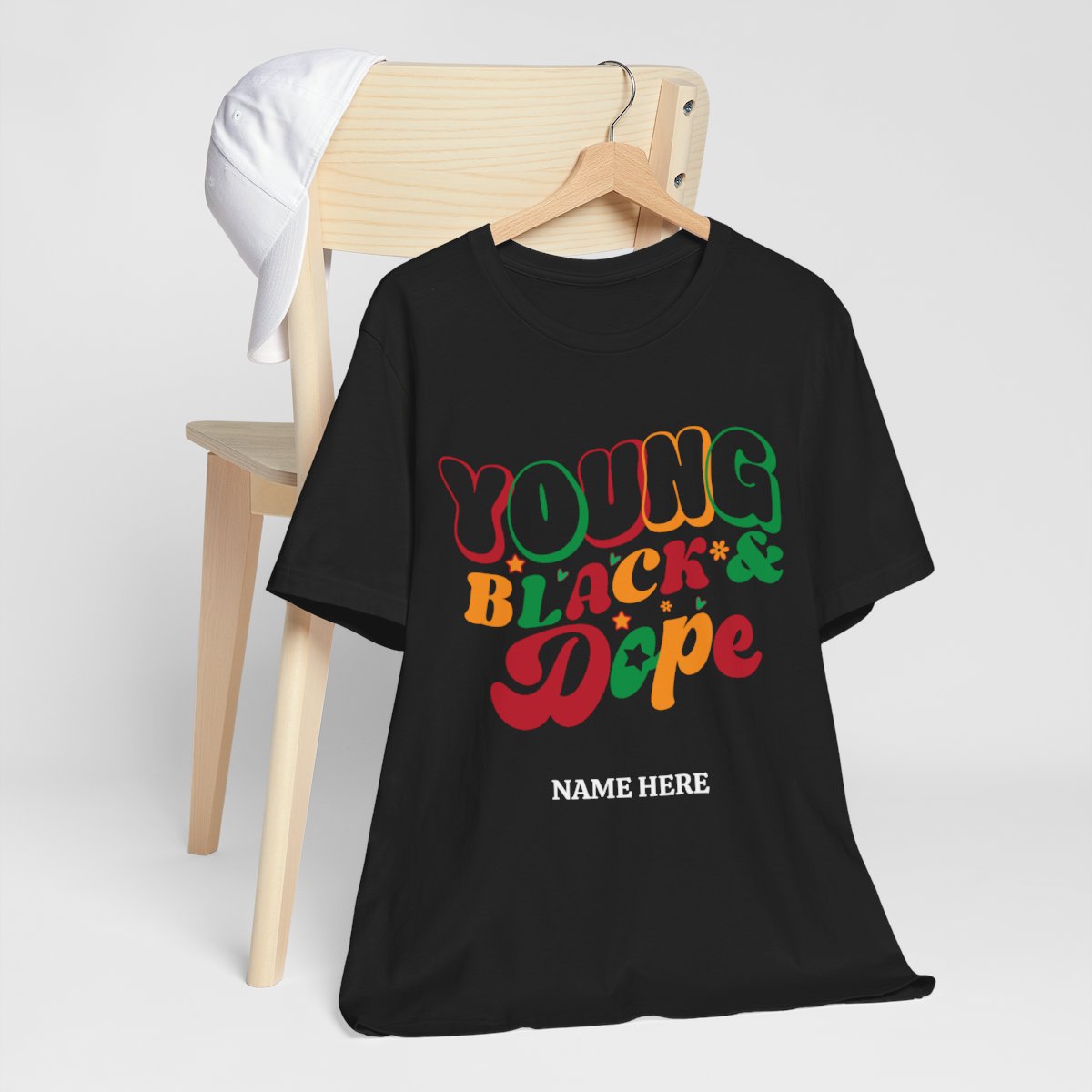PERSONALIZED JUNETEENTH COLLECTION | YOUNG BLACK & DOPE T-SHIRT