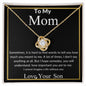 To My Mom Love Knot Necklace | Gift for Mom from Son | I Love Mom | Mother's Day Gift
