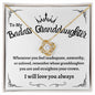 To My Badass Granddaughter | Love Knot Necklace | Granddaughter Gift |