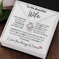 To My Beautiful Wife Necklace | I Can't Live Without You Love | Knot Necklace