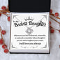 To My Badass Daughter | Love Knot Necklace | Gift for Daughter
