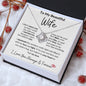 To My Beautiful Wife Necklace | I Can't Live Without You Love | Knot Necklace