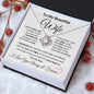 To My Beautiful Wife Necklace | I Can't Live Without You Love Knot Necklace