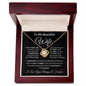 To My Beautiful Wife Necklace - I Can't Live Without You Love Knot Necklace