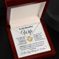 To My Beautiful Wife Necklace | I Can't Live Without You Love Knot Necklace