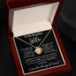 To My Beautiful Wife Necklace | I Can't Live Without You | Love Knot Necklace