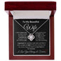 To My Beautiful Wife Necklace - I Can't Live Without You Love Knot Necklace
