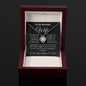 To My Beautiful Wife Necklace - I Can't Live Without You Love Knot Necklace