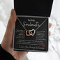 To My Soulmate Necklace | Valentine Gifts For Her | Gift For Girlfriend Wife | Interlock Heart Necklace