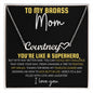 Personalized Heart Name Necklace | To My Badass Mom | Mother's Day Gift | Gifts for Mom