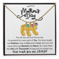 Happy Mother's Day | Personalized Baby Feet Name Necklace | Gifts for Mom