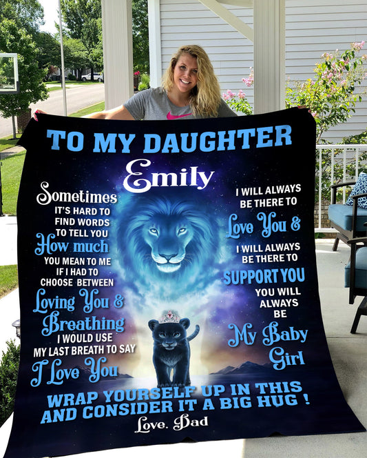 Personalized To My Daughter Blanket