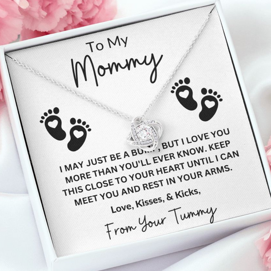 To My Mommy | Mom to be | Love Knot Necklace