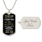To My Son | I Love You | Dog Tag